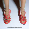 Red Straps Heel Shoes #1